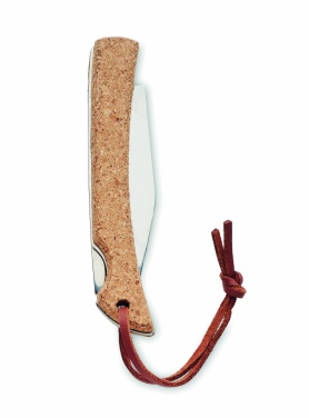 Logo trade promotional item photo of: Foldable knife with cork
