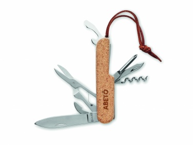 Logo trade corporate gifts image of: Multi tool pocket knife cork