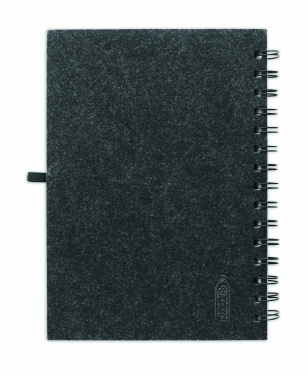 Logotrade promotional gifts photo of: A5 RPET felt cover notebook