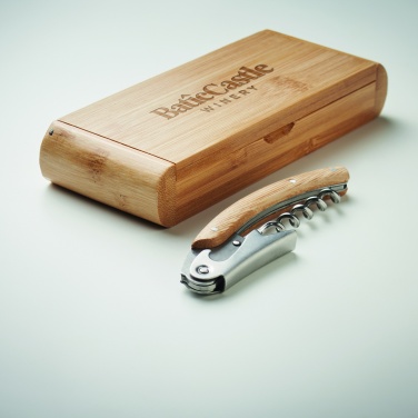 Logo trade corporate gifts picture of: Waiter's knife in bamboo