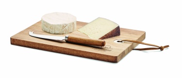 Logo trade promotional merchandise picture of: Acacia wood cheese board set Hannover