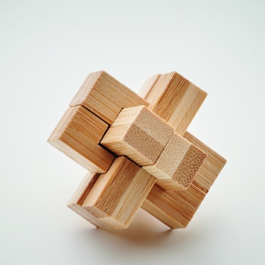 Logo trade corporate gift photo of: Bamboo brain teaser puzzle