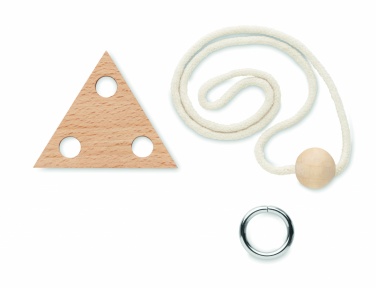Logotrade promotional gift image of: Wooden brain teaser triangle