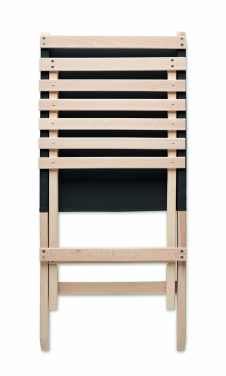 Logo trade corporate gift photo of: Foldable wooden beach chair