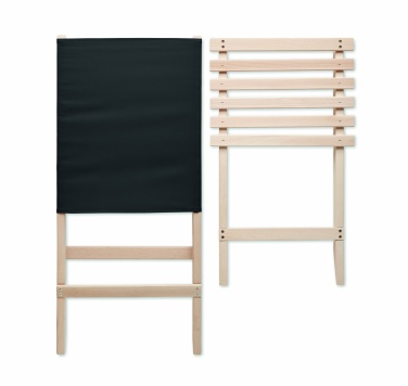 Logo trade business gifts image of: Foldable wooden beach chair