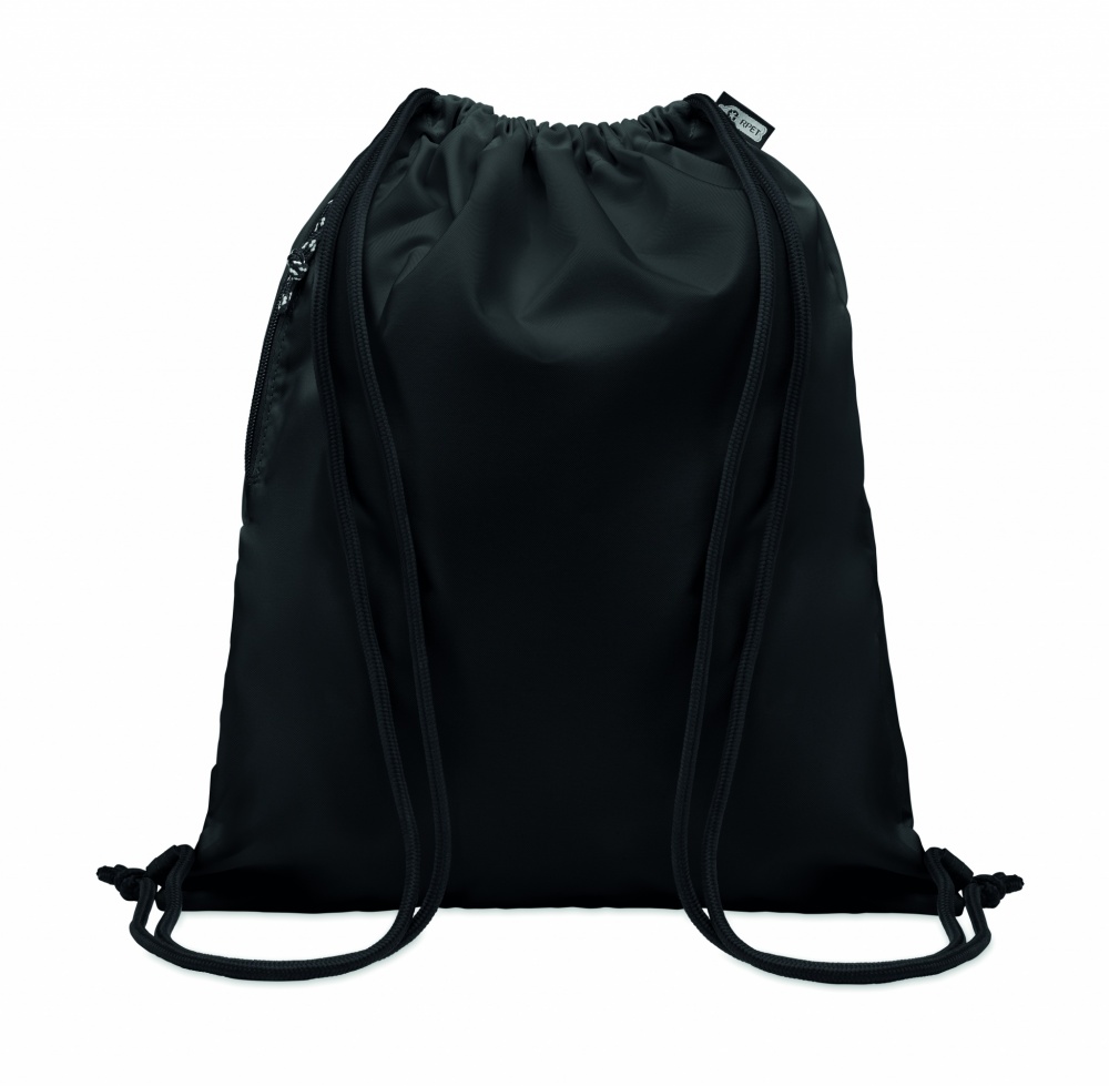 Logotrade promotional gift image of: Large drawstring bag 300D RPET