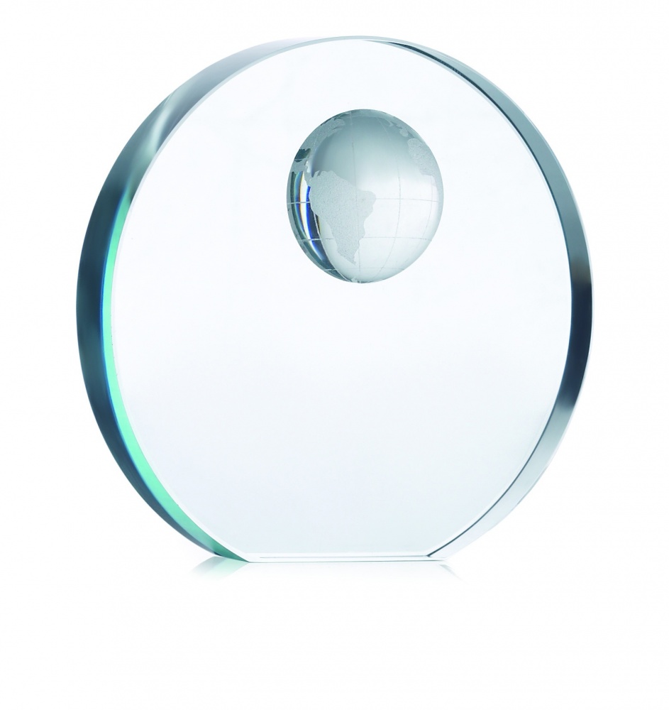 Logotrade promotional products photo of: Globe glass trophy