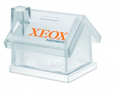 Logotrade corporate gift picture of: Plastic house coin bank