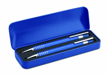 Logo trade promotional giveaways image of: Ball pen set in metal box
