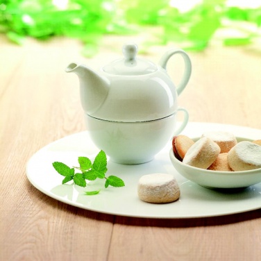 Logo trade advertising products image of: Teapot and cup set 400 ml