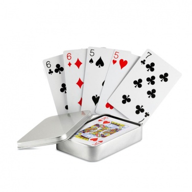 Logotrade promotional giveaway image of: Playing cards in tin box