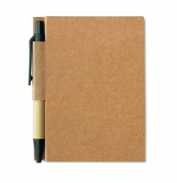Logo trade promotional gift photo of: Recycled notebook with pen