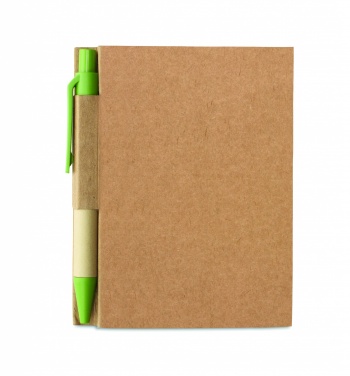 Logo trade promotional product photo of: Recycled notebook with pen