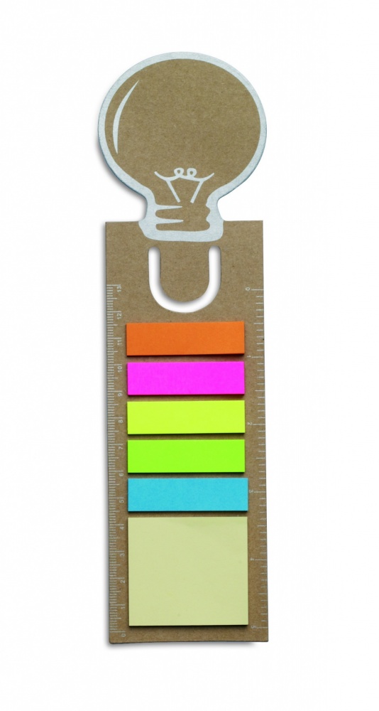 Logo trade promotional gifts picture of: Bookmark with sticky memo pad