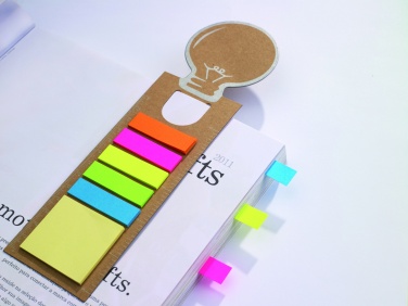 Logo trade promotional products image of: Bookmark with sticky memo pad