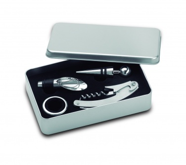 Logo trade promotional merchandise photo of: Wine  set in tin box