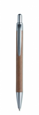 Logo trade promotional giveaways picture of: Carton barrel ball pen