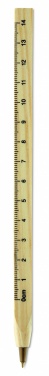 Logotrade promotional giveaway picture of: Wooden ruler pen