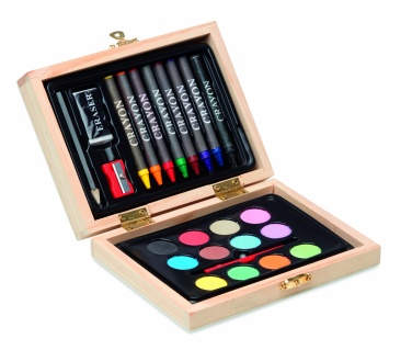 Logotrade promotional giveaways photo of: Painting set in wooden box