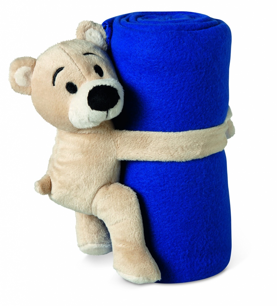 Logotrade corporate gifts photo of: Fleece blanket with bear