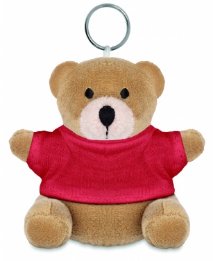 Logo trade promotional item photo of: Teddy bear key ring FINLAND