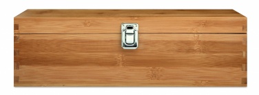 Logo trade promotional items image of: Wine set in bamboo box