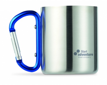 Logo trade advertising products image of: Metal mug & carabiner handle