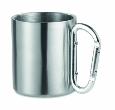 Logotrade promotional gift picture of: Metal mug & carabiner handle