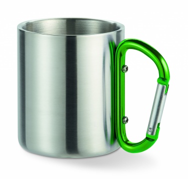 Logo trade advertising product photo of: Metal mug & carabiner handle