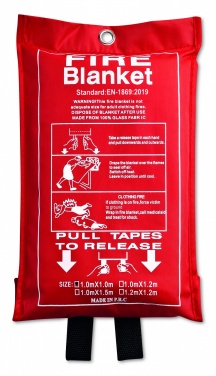 Logotrade promotional item image of: Fire blanket in pouch 100x95cm