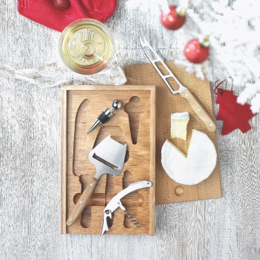 Logo trade promotional merchandise image of: Cheese and wine set