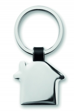 Logotrade promotional item image of: House shaped key ring Riga