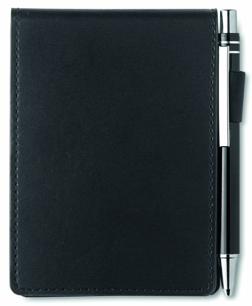 Logotrade promotional item image of: A7 notepad in PU pouch w/pen