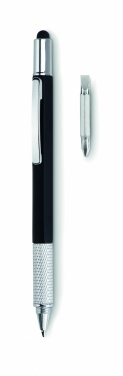 Logo trade promotional gifts picture of: Spirit level pen with ruler
