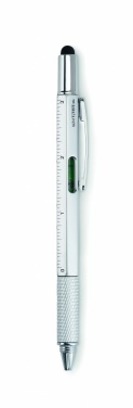 Logo trade promotional items image of: Spirit level pen with ruler