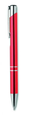 Logo trade advertising product photo of: Push button aluminium pen BERN
