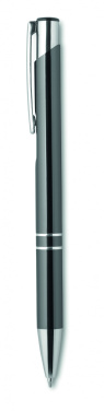 Logo trade promotional merchandise picture of: Push button aluminium pen BERN