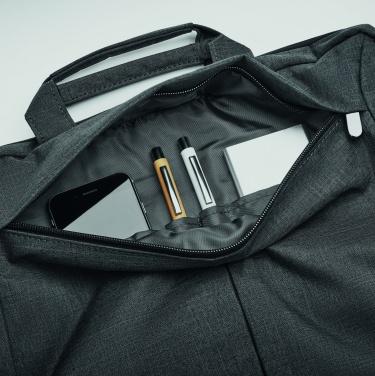Logo trade promotional giveaways picture of: Laptopbag in 360D polyester