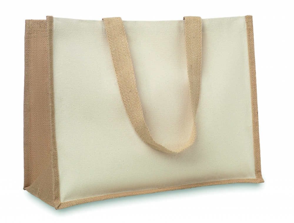 Logotrade advertising product image of: Jute and canvas shopping bag