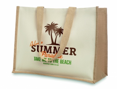 Logotrade promotional gift picture of: Jute and canvas shopping bag