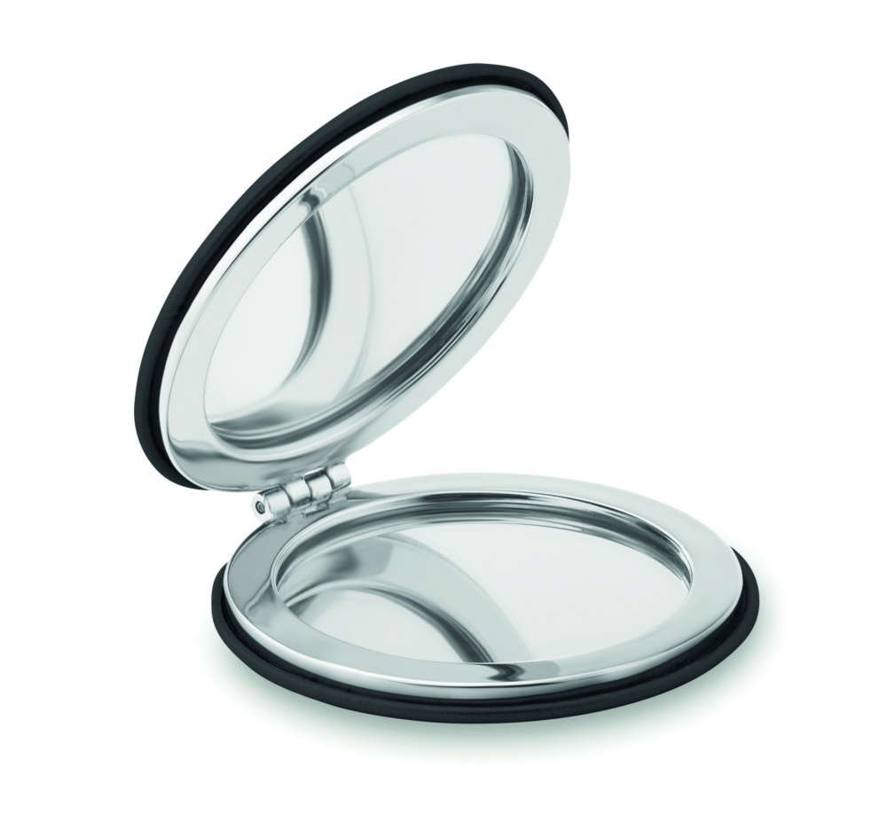 Logo trade advertising products picture of: Round PU mirror