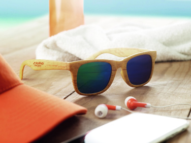 Logo trade promotional items image of: Wooden look sunglasses MAARDU