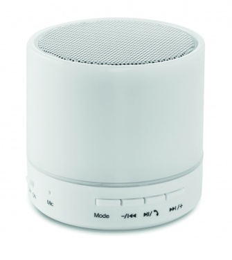 Logo trade promotional item photo of: Round wireless speaker LED