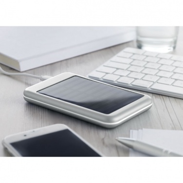 Logo trade promotional giveaways image of: 4000 mAH solar powerbank