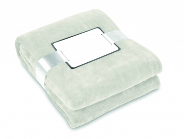 Logo trade advertising products image of: Blanket flannel