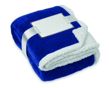 Logo trade corporate gift photo of: Blanket coral fleece/ sherpa