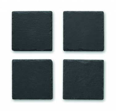 Logo trade advertising product photo of: Slate coasters with EVA bottom