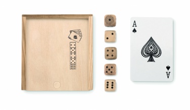 Logo trade business gift photo of: Cards and dices in box