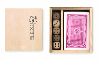 Logo trade promotional gifts picture of: Cards and dices in box