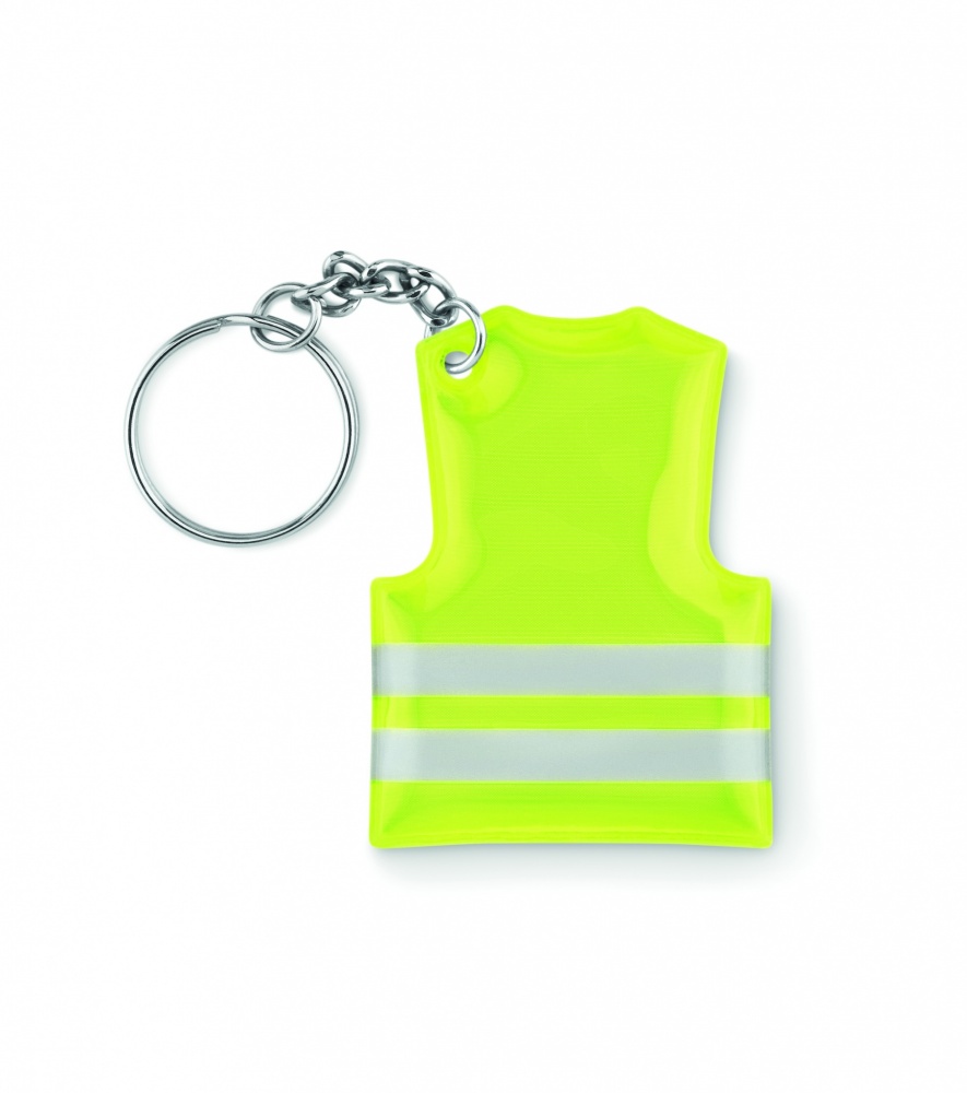 Logo trade promotional items image of: Key ring with reflecting vest Jekabpils